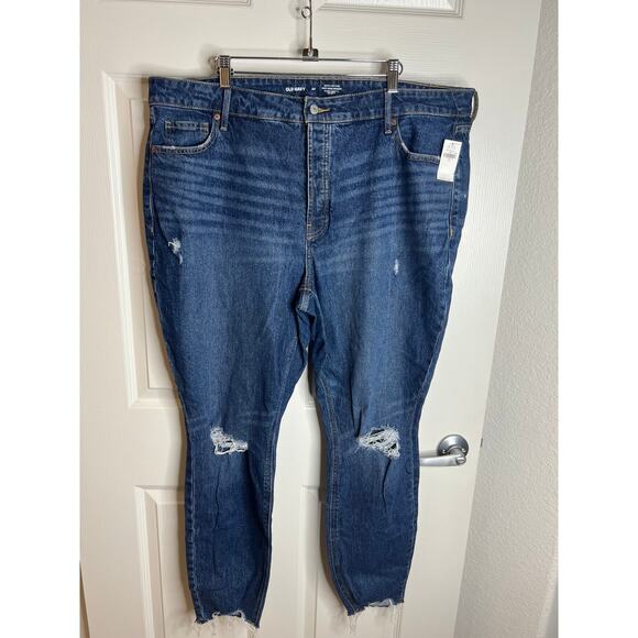 Old Navy Women's Extra High-Rise Pop Icon Skinny Jeans Blue NEW~ Size 20 - Picture 1 of 6